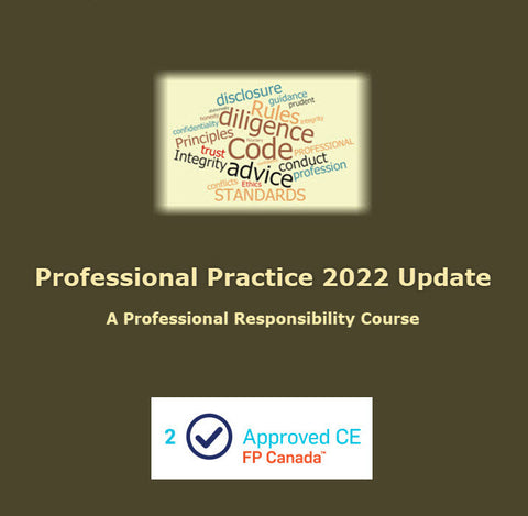 Professional Practice 2022 Update (A Professional Responsibility Course)
